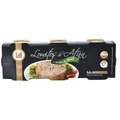 ATUN EN ACEITE OLIVA LOMOS TRIPACK, LA ANONIMA, 240 gr