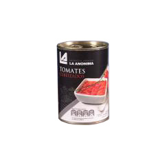 TOMATE PELADO CUBETEADO AF, LA ANONIMA, 400 gr