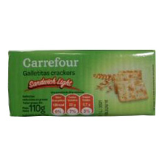 GALLETITAS CRACKERS LIGHT CARREFOUR X 110 GRS