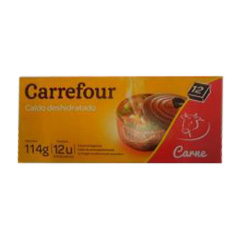 Caldo de carne Carrefour classic deshidratado 12 u.