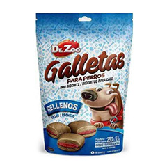 SNACK PERROS DR. ZOO GALLETAS RELLENAS 250GRS