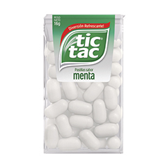 TIC TAC PASTILLAS SABOR MENTA CAJA X 16 GR.