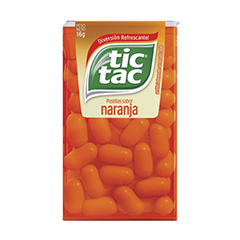 TIC TAC PASTILLAS SABOR NARANJA CAJA X 16 GR.