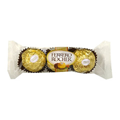 FERRERO ROCHER BOMBON CHOC.RELL.PAQ.3 UNID X 37.5G