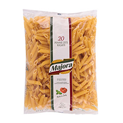 Fideos penne rigati Majora 500 g.