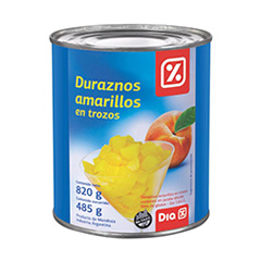 Duraznos en Trozos DIA 820 Gr.