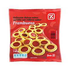 Galletitas Dulces DIA Frambuesa 140 Gr.