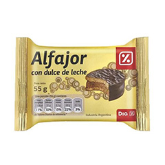 Alfajor DIA Chocolate 55 Gr.
