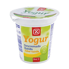 Yogur Descremado Batido DIA Vainilla 125 Gr.