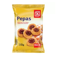 Galletitas Pepas DIA 250 Gr.
